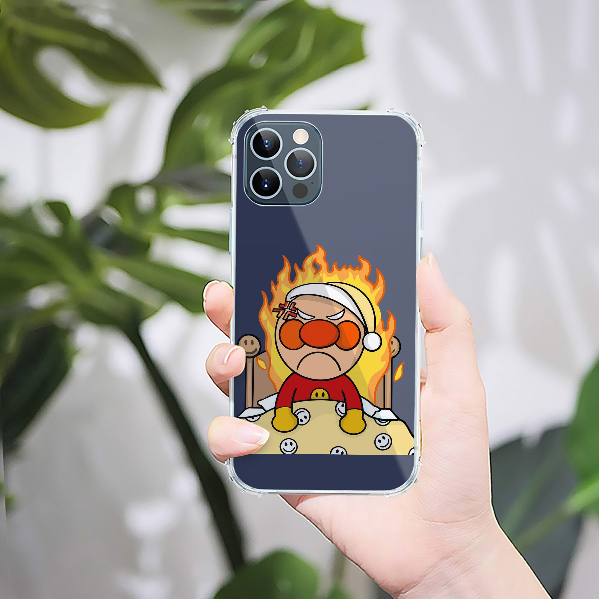 （画像用） アンパンマン Anpanman 【iPhone 12シリーズ対応】透明スマホケース（クリアソフトケース）